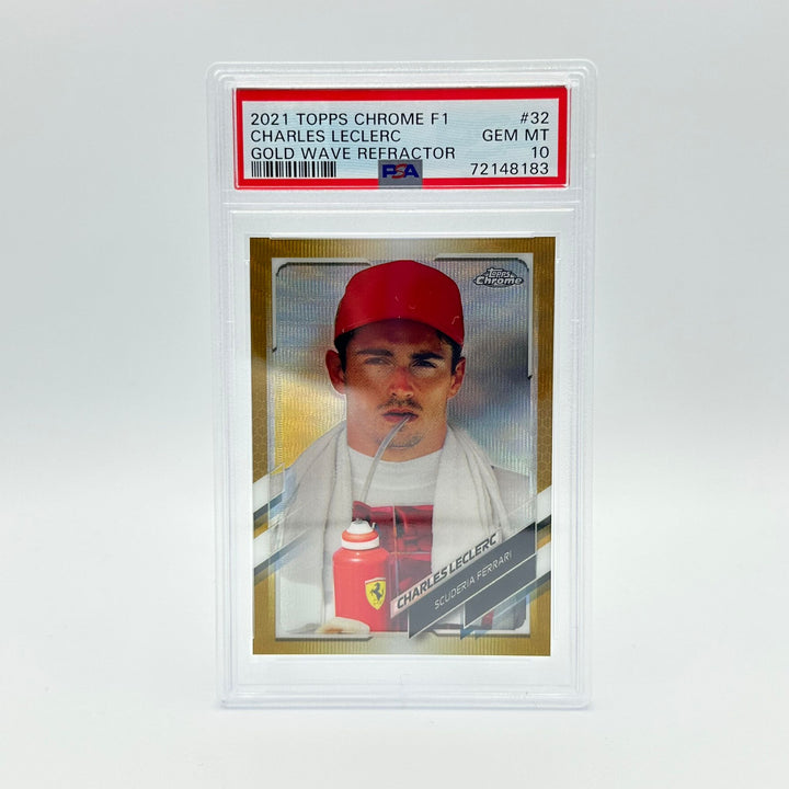 2021 Topps Chrome F1 Charles purchases Leclerc PSA 10