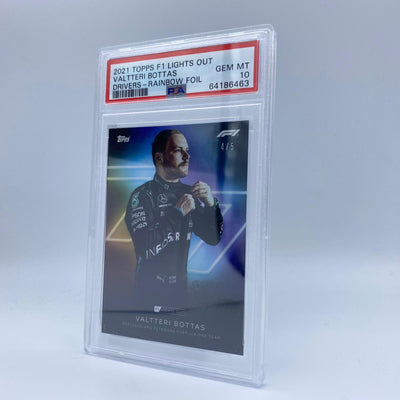 PSA 10 - 4/5 Valtteri Bottas - Drivers- Rainbow Foil