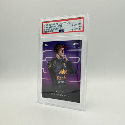 PSA 10 - 07/25 Max Verstappen - Drivers- Purple Parallel