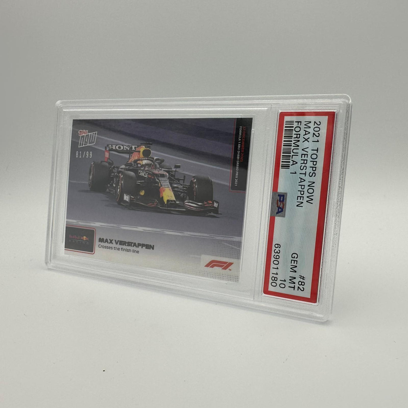 PSA 10 - /99 Max Verstappen - Crosses The Finish line #82