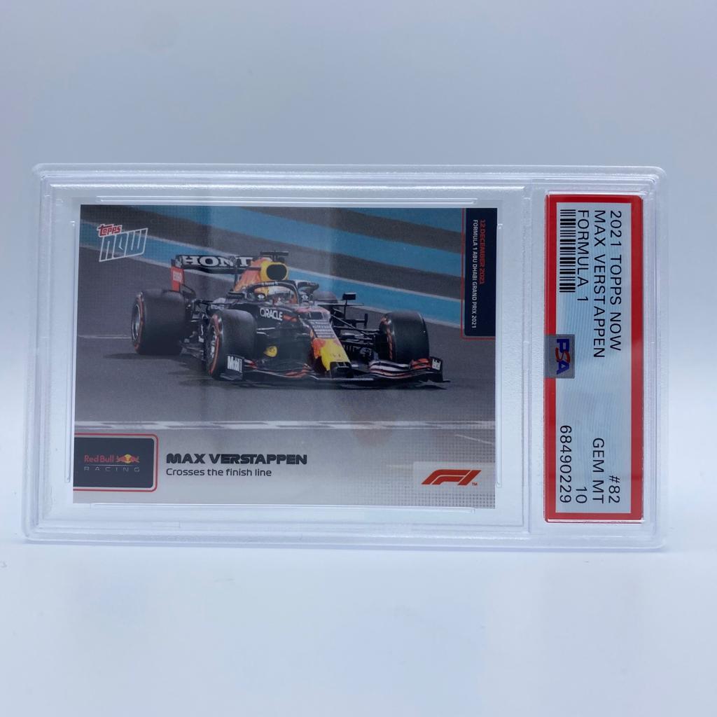 PSA 10 - Max Verstappen - Crosses The Finish line #82