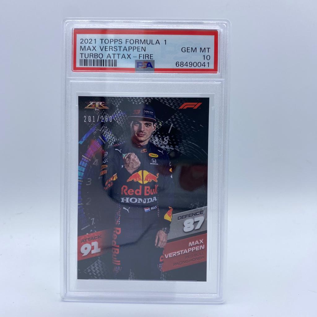 PSA 10 - 201/250 Max Verstappen - Fire Card