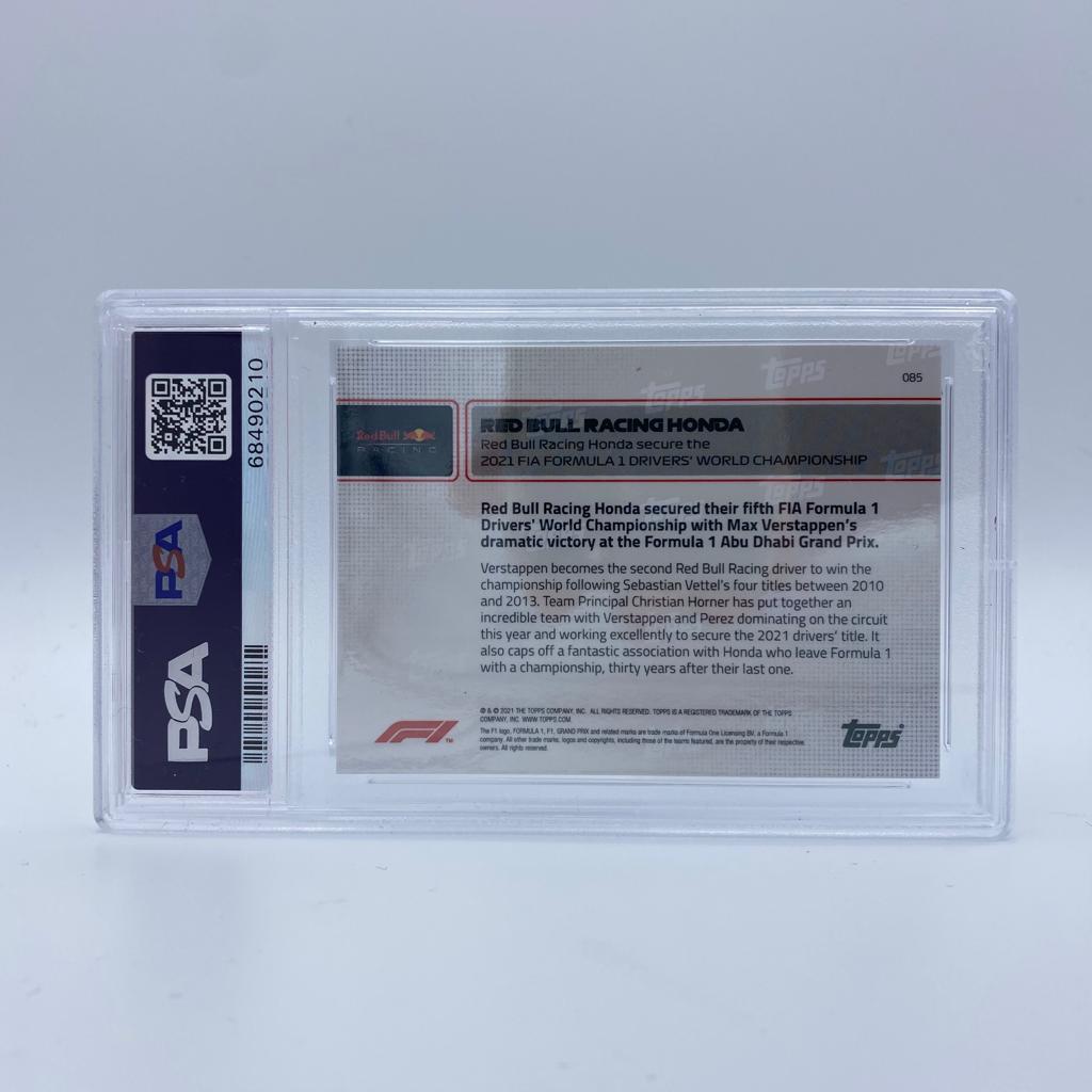 PSA 10 - Red Bull Racing Honda - Secure The Drivers' World Championship #85