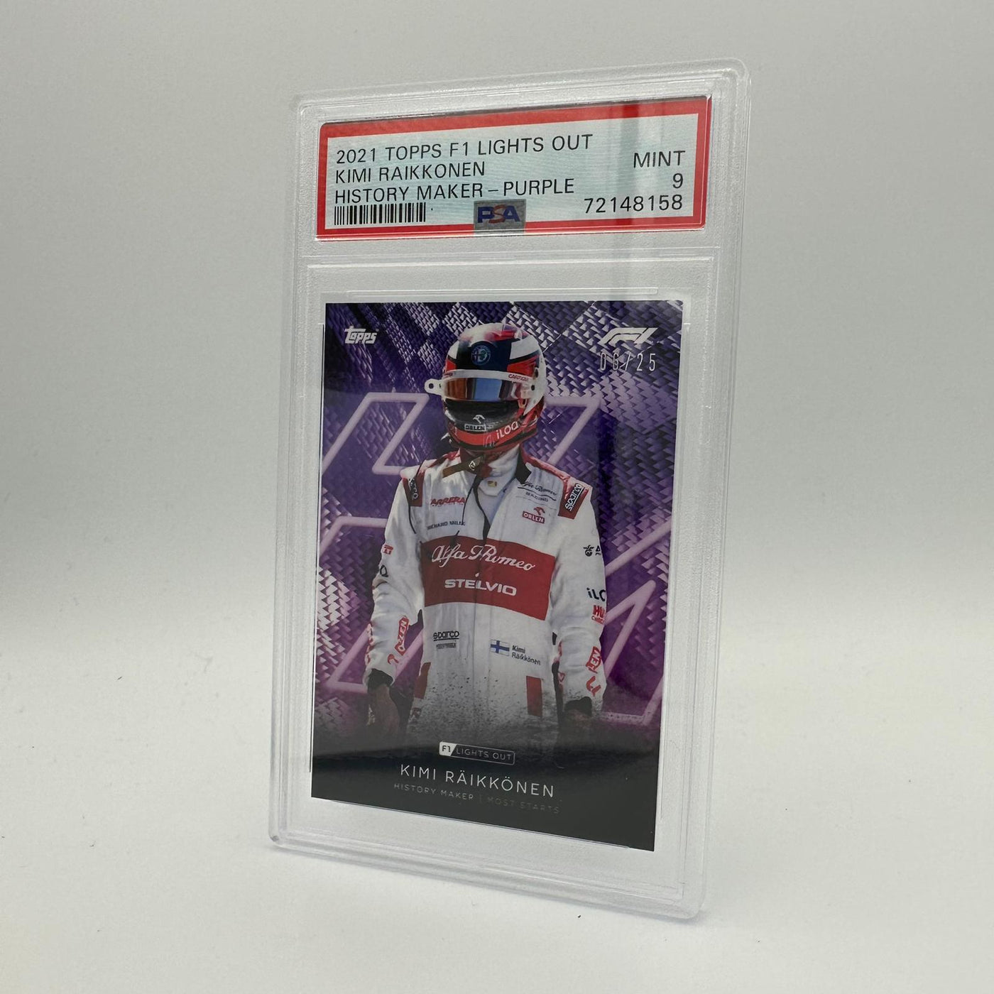 PSA 9 - 06/25 Kimi Raikkonen - History Maker