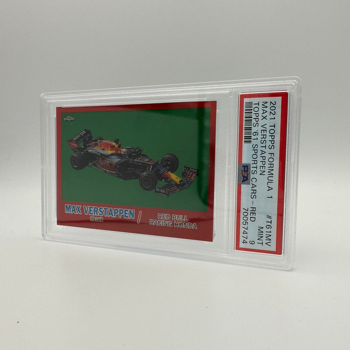 PSA 9 - 1/5 - Max Verstappen - 1961 Topps Sports Cars #T61MV - Red Refractor