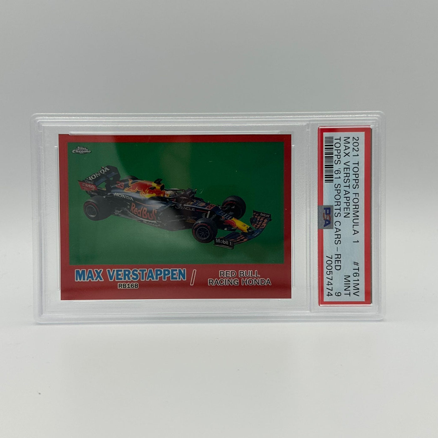 PSA 9 - 1/5 - Max Verstappen - 1961 Topps Sports Cars #T61MV - Red Refractor