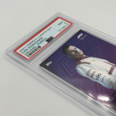 PSA 9 - 10/25 Kimi Raikkonen - Drivers - Purple Parallel