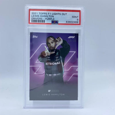 PSA 9 -  15/25 Lewis Hamilton - Drivers - Purple Parallel