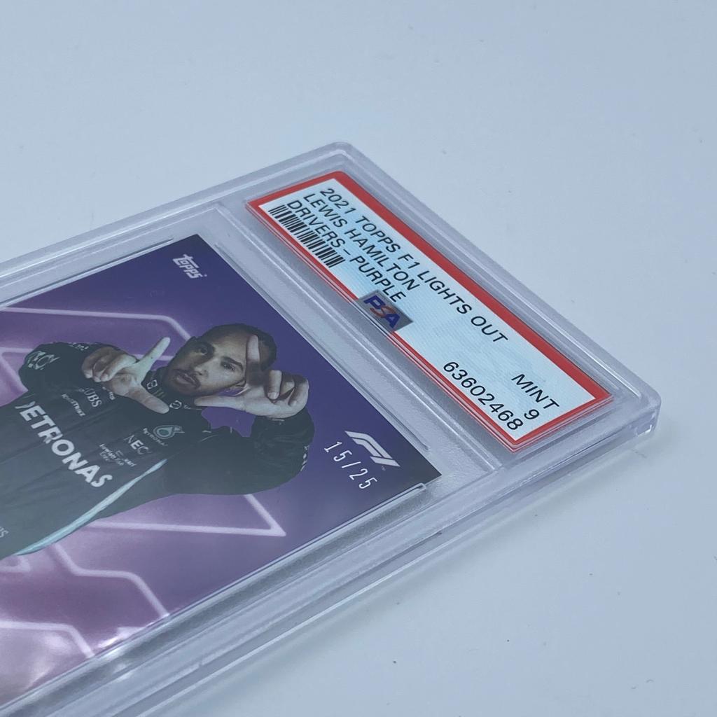 PSA 9 -  15/25 Lewis Hamilton - Drivers - Purple Parallel