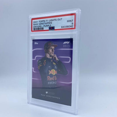 PSA 9 - 18/25 Max Verstappen - Drivers -  Purple Parallel