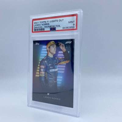 PSA 9 - 3/5 - Lando Norris - Drivers Rainbow Foil