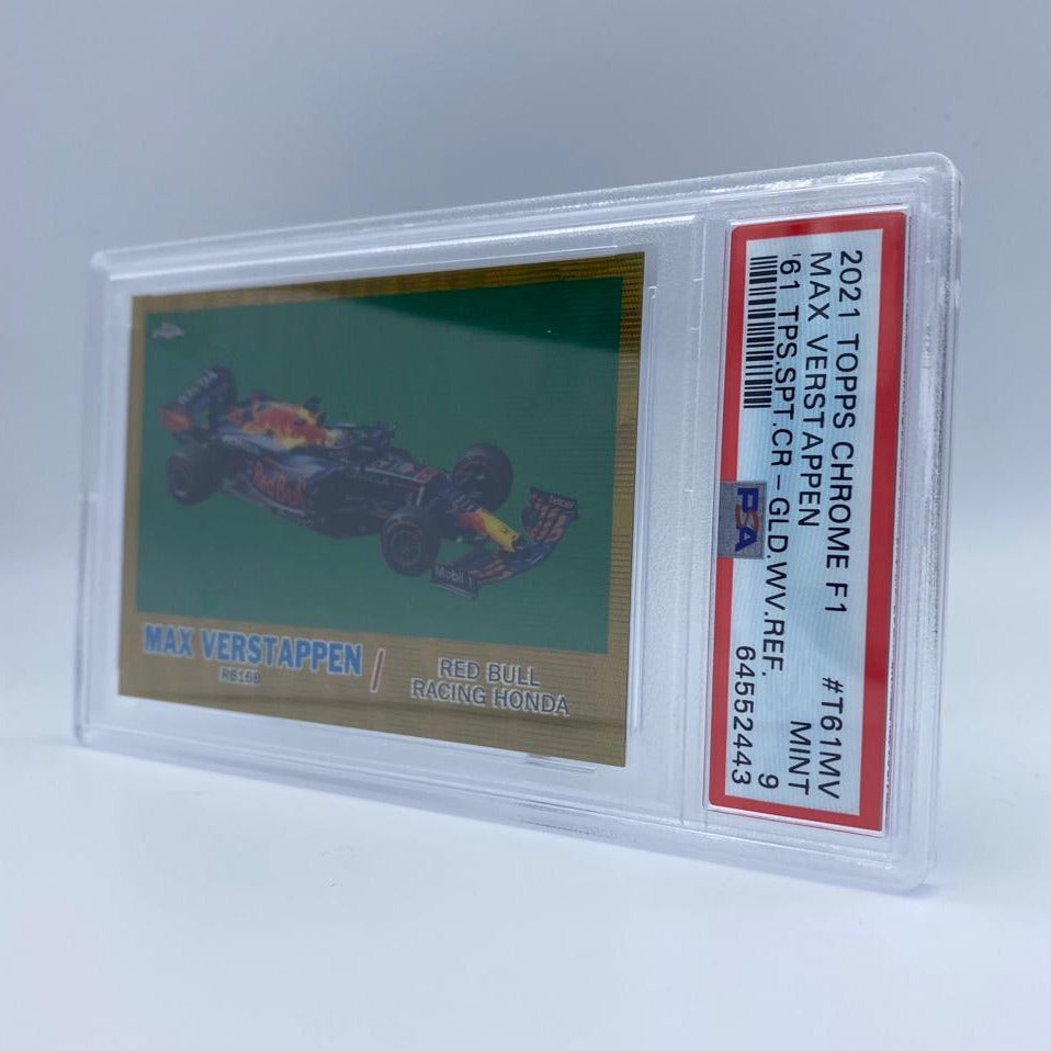 PSA 9 - 39/50 - Max Verstappen - Red Bull RB16B #T61MV - Gold Wave Refractor