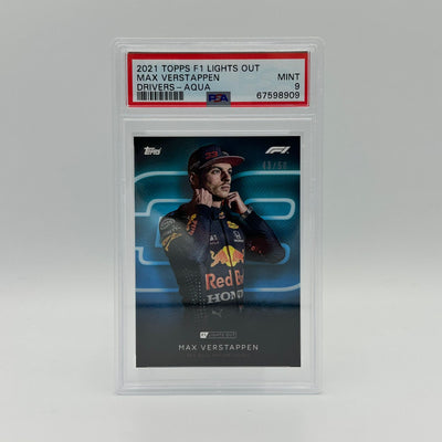 PSA 9 - 43/50 Max Verstappen - Drivers - Aqua Parallel