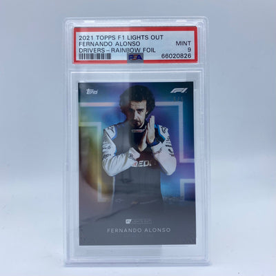 PSA 9 - 5/5 Fernando Alonso - Drivers Rainbow Foil