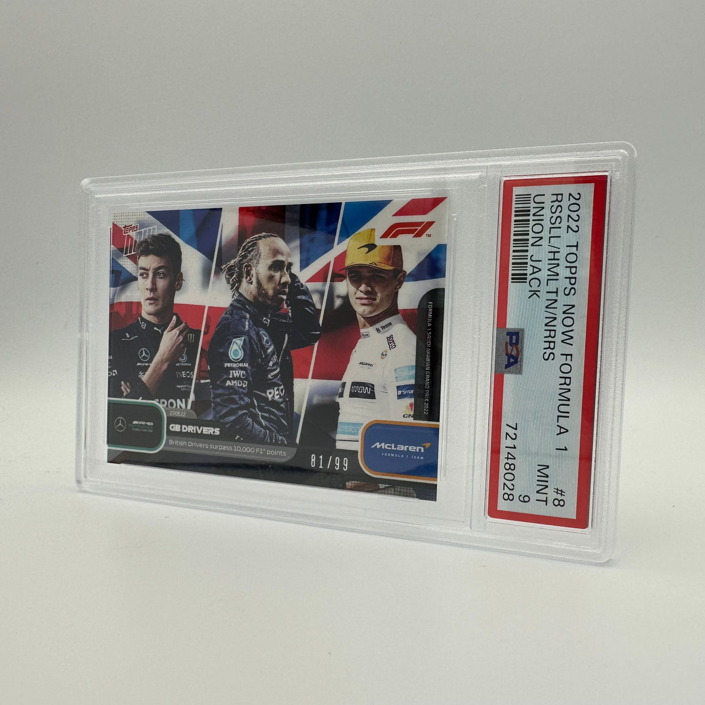 PSA 9 - 81/99 Union Jack - British Drivers Surpass 10.000 Points #008