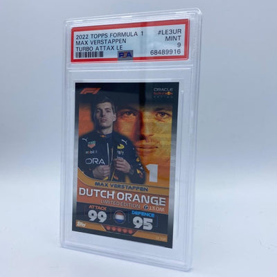 PSA 9 - Max Verstappen - Dutch Orange #LE3UR - Turbo Attax 2022