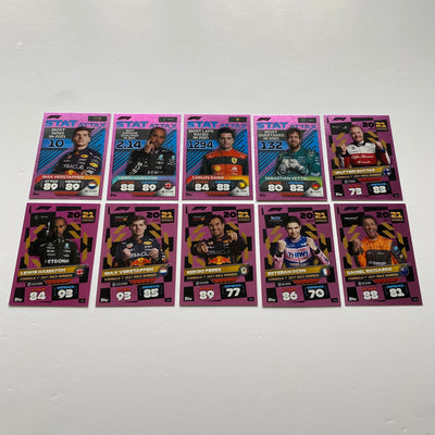 All 64 Pink Parallels - Turbo Attax 2022